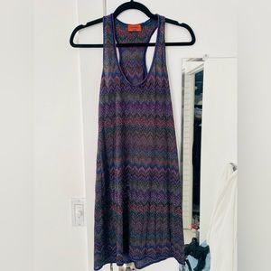 Missoni blue purple green dress size IT42 = US6